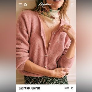 Sezane Pink Gaspard Jumper